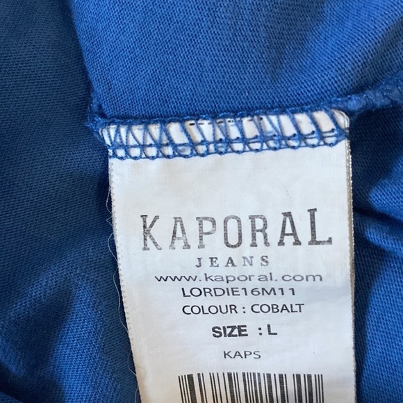 Kaporal Jeans V-Neck Short Sleeve Graphic Print T-Shirt - Picture 7 of 8